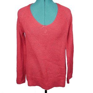 Lucky Brand Rayne Pullover Knit Sweater Red Size S